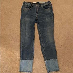 Anthropologie high rise skinny jeans